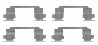 HELLA PAGID 8dz355203731 -  Комплектующие, колодки дискового тормоза